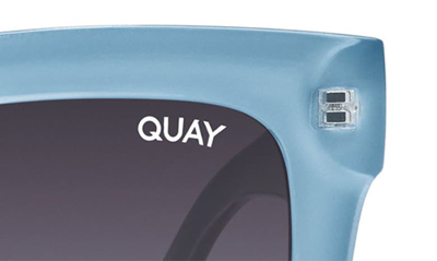 Shop Quay Icy 47mm Gradient Square Sunglasses In Blue/ Smoke Gradient