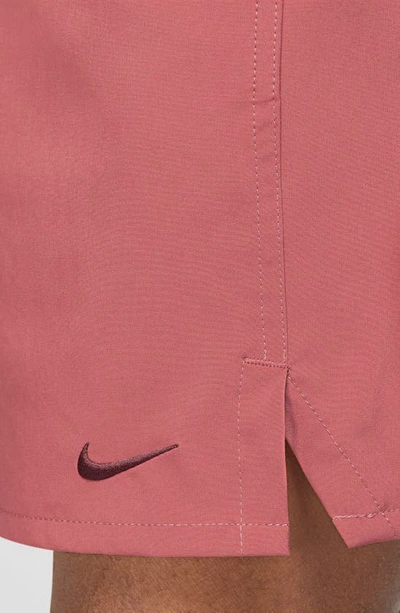 Shop Nike Dri-fit Unlimited 7-inch Unlined Athletic Shorts In Adobe/ Adobe/ Adobe