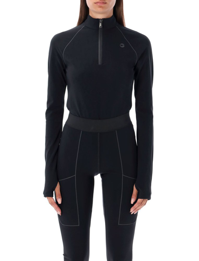 Shop Coperni C+ Zipped Bodysuit In Black