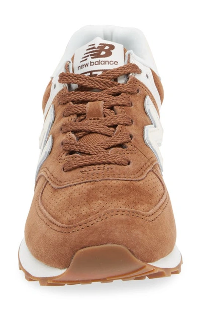 Shop New Balance 574 Sneaker In True Brown