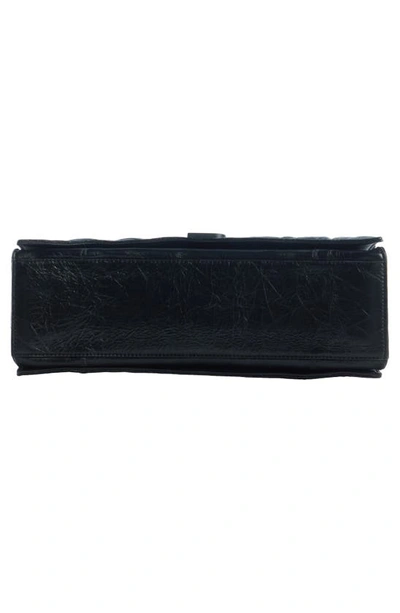 Shop Balenciaga Medium Crush Chain Strap Quilted Leather Shoulder Bag In Black