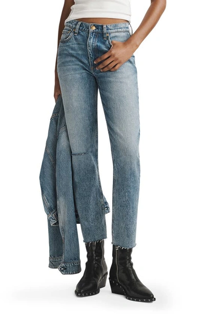 Shop Rag & Bone Wren Ripped Slim Fit Jeans In Riley-hole