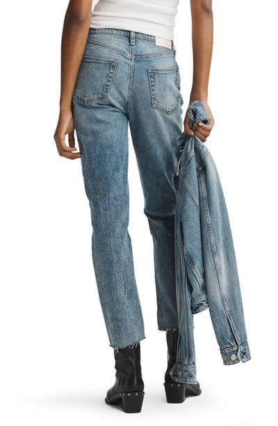 Shop Rag & Bone Wren Ripped Slim Fit Jeans In Riley-hole