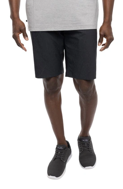 Shop Travismathew Night Cat Stretch Performance Shorts In Black