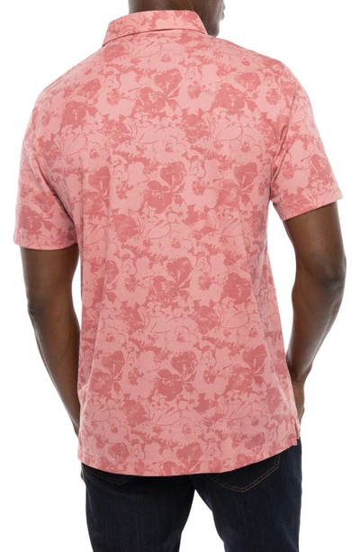 Travismathew Cactus Fruit Print Polo In Dusty Rose