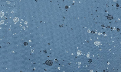 Shop Travismathew Splatter Print Polo In Stellar Blue