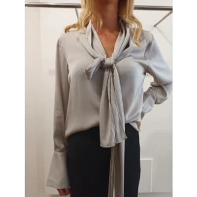 Shop Silk95five Provence Shirt In Grey