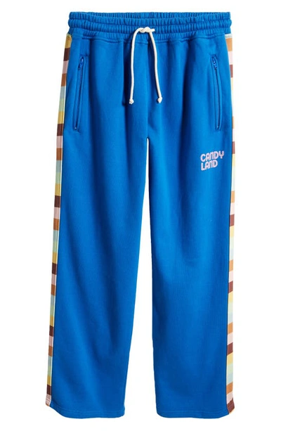 Shop Krost X Hasbro Boardwalk Stripe Sweatpants In Snorkel Blue