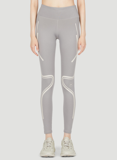 Shop Adidas By Stella Mccartney Truepace Running Leggings In Grey