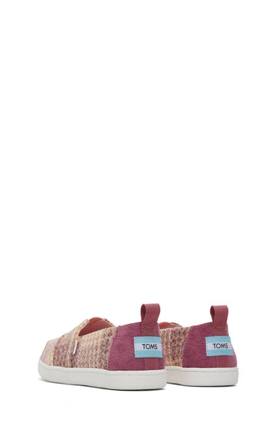 Shop Toms Kids' Alpargata Slip-on Sneaker In Pink