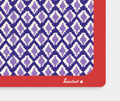 Lisa Corti Table Linens Pervinch Uni In Pervinch