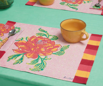 Lisa Corti Table Linens Pink Uni In Pink