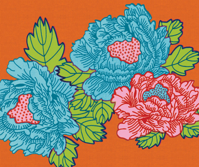 Lisa Corti Table Linens Orange Uni In Orange