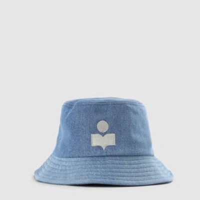 Shop Isabel Marant Women's Haley Blue Bucket Hat