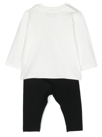 Moschino Teddy Bear Stretch-cotton Tracksuit In Black