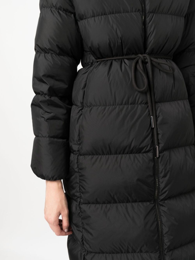 Shop Moncler Bondree Padded Hooded Coat In Black
