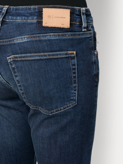 Shop Ag Girlfriend Straight-leg Jeans In Blue