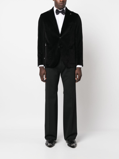 Tagliatore Single-breasted Tailored Blazer In Black