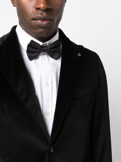 Tagliatore Single-breasted Tailored Blazer In Black