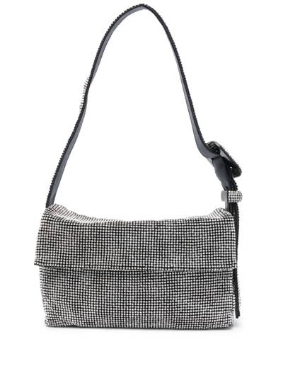 Shop Benedetta Bruzziches Vittissima Mesh Shoulder Bag In Silver