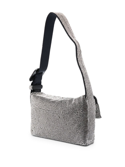 Shop Benedetta Bruzziches Vittissima Mesh Shoulder Bag In Silver