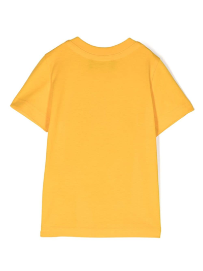 Shop Dsquared2 Graphic-print Short-sleeve T-shirt In Yellow