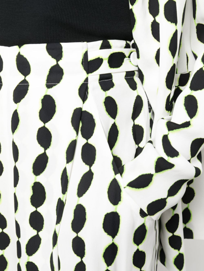 Shop Diane Von Furstenberg Jed Wide-leg Trousers In White