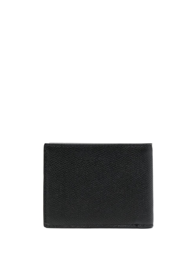 Coach Logo-plaque Bi-fold Wallet In Black