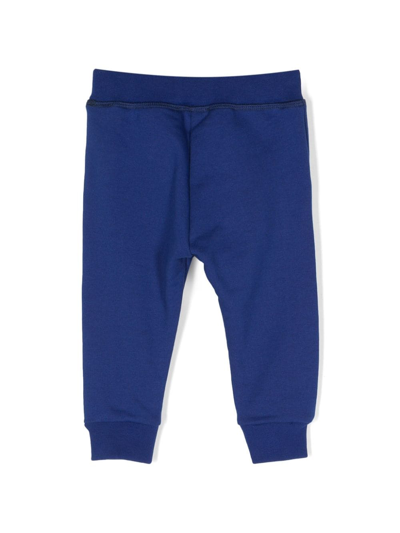 Dsquared2 Icon Drawstring Jersey Track Pants In Blue
