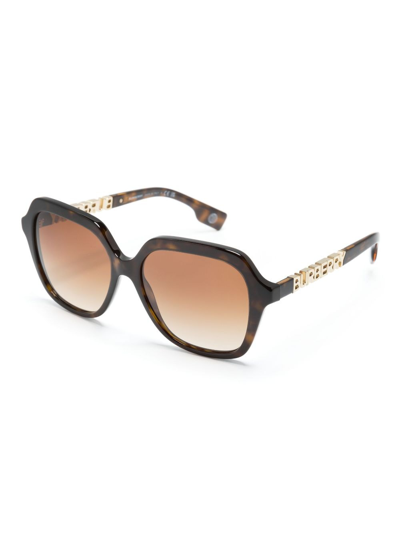Burberry Eyewear Tortoiseshell Oversized-frame Sunglasses In Brown