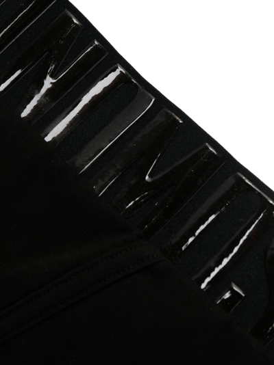 Shop Moschino Logo-print Boxer Briefs In Black