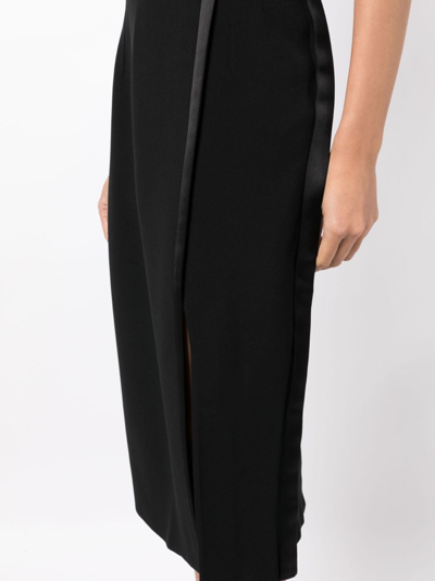 Shop Dice Kayek Overlapping-panel High-waist Skirt In Black