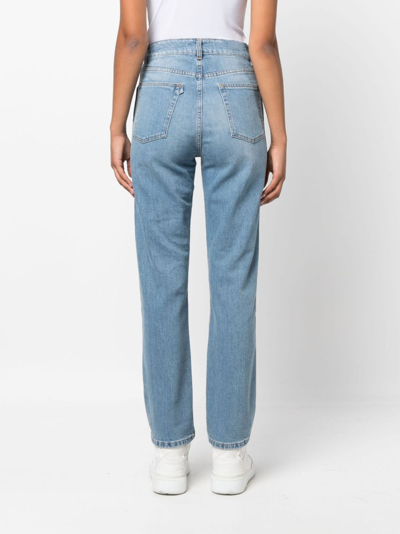 Shop 3x1 Mid-rise Straight-leg Jeans In Blue
