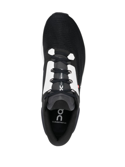 On Running Cloudstratus Running Sneakers In Black