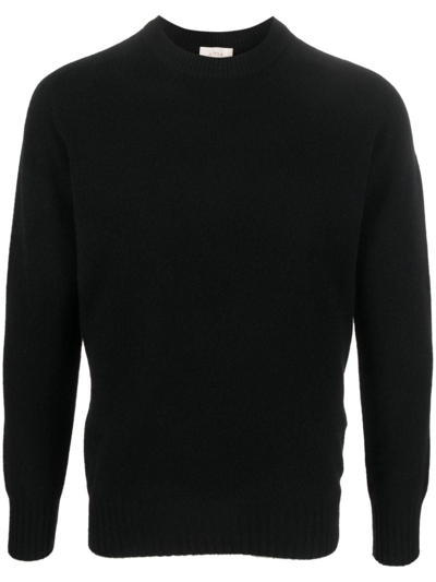 Altea Crew-neck Wool-blend Jumper In Black