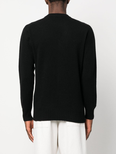 Altea Crew-neck Wool-blend Jumper In Black