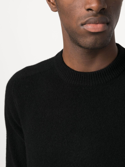 Altea Crew-neck Wool-blend Jumper In Black