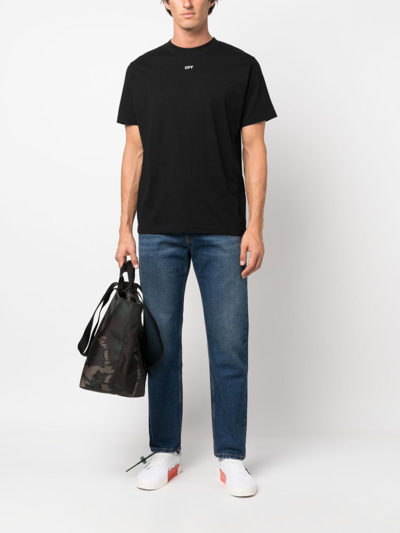 Off-white High-waist Straight-leg Jeans In Blue