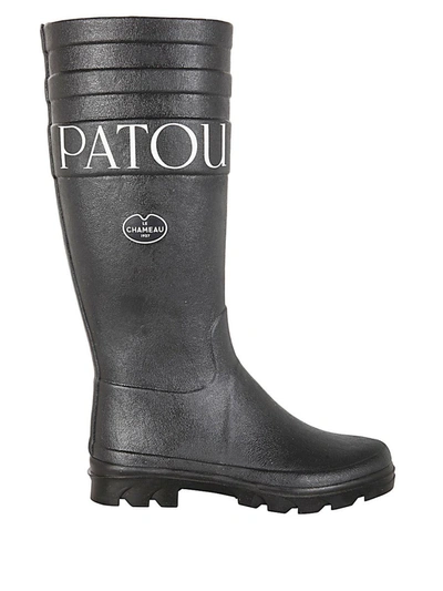 Shop Patou Hightop Boots Le Chameau Shoes In Black