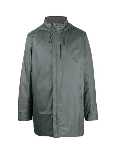 Shop Rains Padded Nylon Coat Clothing In Grey
