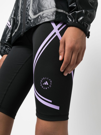 Shop Adidas By Stella Mccartney Truepace Cycling Shorts In Black