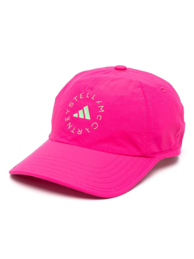 Shop Adidas By Stella Mccartney Logo-patch Baseball Cap In Pink