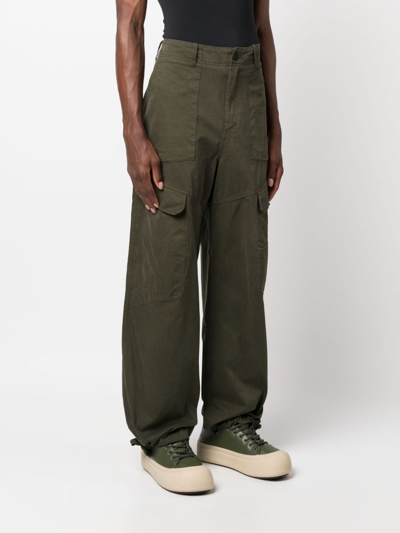 Shop A-cold-wall* Ando Cargo Trousers In Green