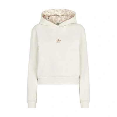 Shop Fendi Sweatshirt In Blanc