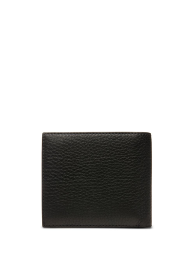 Shop Bally Ribbon Leather Bifold Wallet In Black