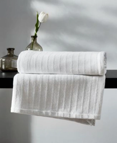 Shop Vera Wang All Over Rib Cotton Reversible Blankets In White