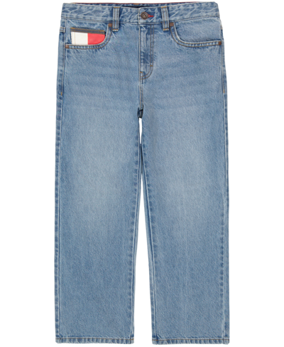 Shop Tommy Hilfiger Little Boys Baggy Hilfiger Denim Jeans In Light Stonewash