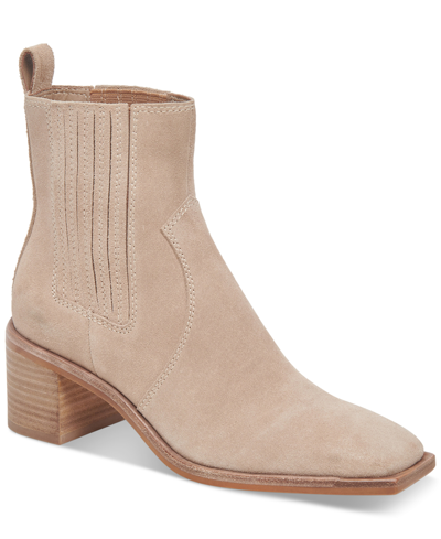 Shop Dolce Vita Women's Irnie Snip-toe Tailored Booties In Taupe