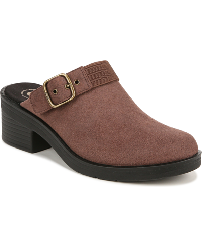 Shop Bzees Premium Open Book Washable Clogs In Brown Fabric