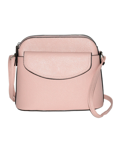 Shop Nicci Ladies' Crossbody With Front Flap In Blush